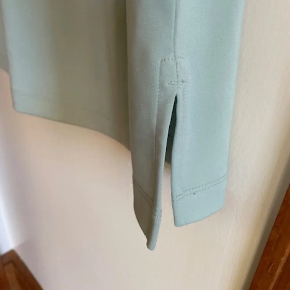 LAND'S END Sleep Shirt Nightgown Jersey Long Sleeve V Neck Green M